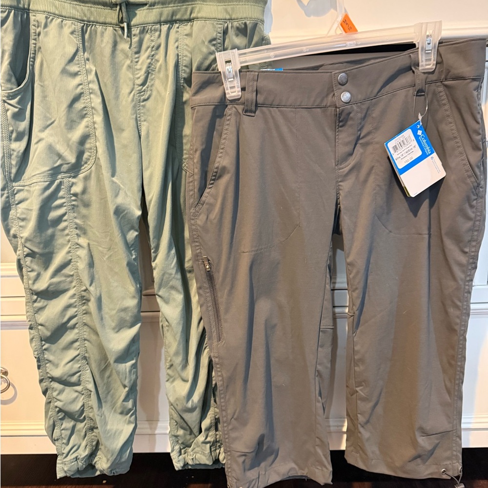 The North Face and Columbia ( new with tags) Casual Pants in Green and Gray